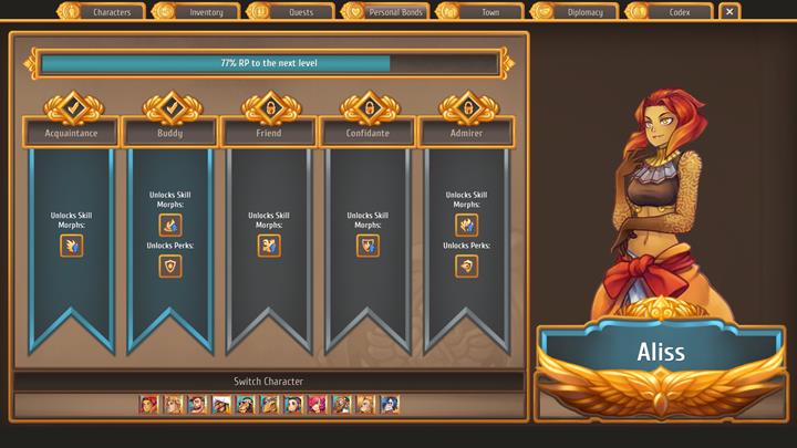 By spending time with others, you develop relations and gain access to new skills. - General advice - Gameplay Basics - Regalia: Of Man and Monarchs Game Guide