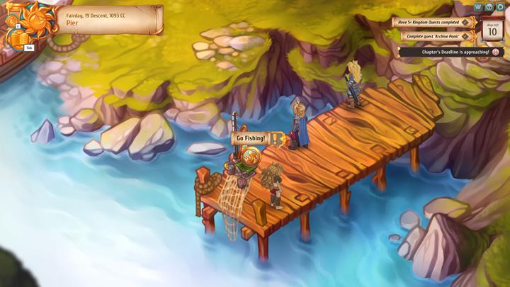 Upgrading the pier enables you to fish there, yielding new equipment. - General advice - Gameplay Basics - Regalia: Of Man and Monarchs Game Guide