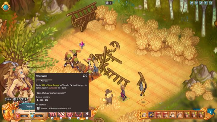 AoE skills are perfect against groups of weapon enemies. - How to fight enemies effectively? | Dungeons and combat - Dungeons and combat - Regalia: Of Man and Monarchs Game Guide