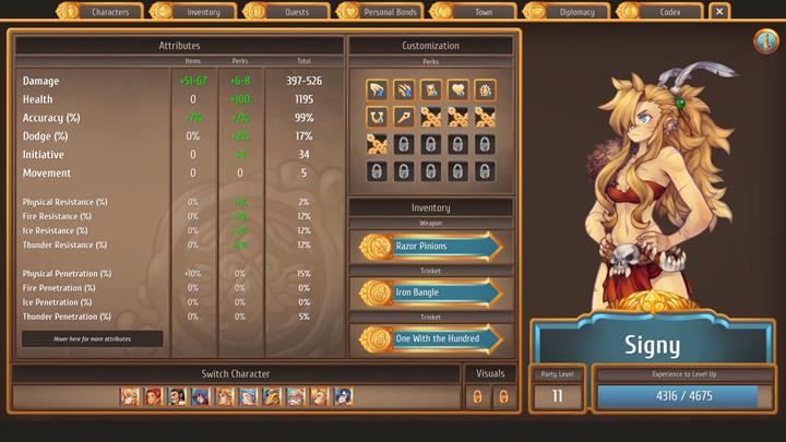 The savage and fearless Signy is one of the best dpss in the game - The best combat party members and skills | Dungeons and combat - Dungeons and combat - Regalia: Of Man and Monarchs Game Guide