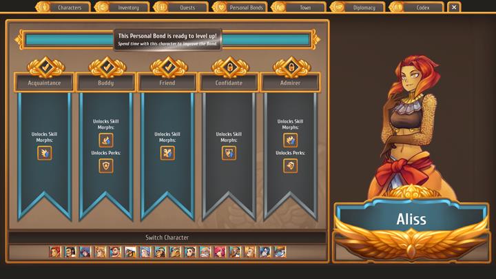 Start by spending one day with each character - Finishing royal quests in Chapter 1 | Walkthrough for Chapter 1 - Walkthrough for Chapter 1 - Regalia: Of Man and Monarchs Game Guide