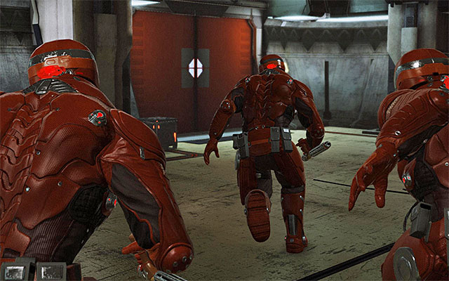 Apart from the regular enforcers, also Sergeant Vaughan will take part in the fight - Steal Sergeant Vaughan's memories - Episode 4 - Remember Me - Game Guide and Walkthrough