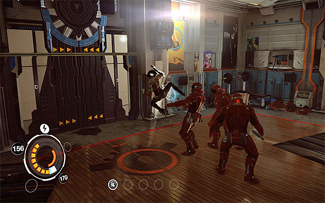 As you have probably noticed, the explosion of the logic bomb deprived all of the opponents caught within the range of the explosion, of their shields - Get through the second part of the prison - Episode 4 - Remember Me - Game Guide and Walkthrough