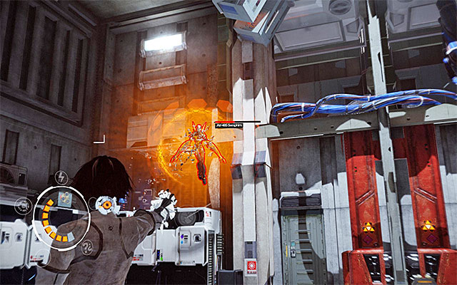 After the first phase of the fight starts, focus mainly on the robot which you see for the first time - Reach the interrogation room - Episode 4 - Remember Me - Game Guide and Walkthrough