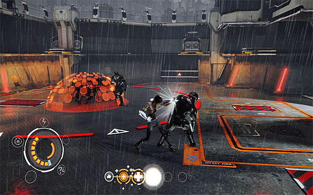 To keep a safe distance from the machine is just as important - Reach the servers in the Bastille Stronghold - Episode 4 - Remember Me - Game Guide and Walkthrough