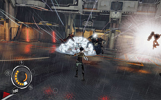 As soon as the second phase of the battle begins, there will be new Prison Enforcers, Heavy Prison Enforcers and two AV-48N Nephilim to join into the fun - Reach the servers in the Bastille Stronghold - Episode 4 - Remember Me - Game Guide and Walkthrough