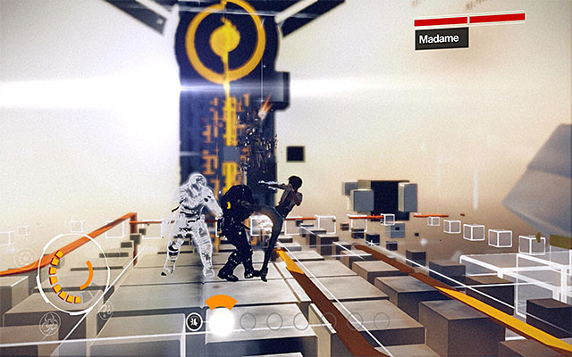 Another thing is the presence of the virtual helpers - Boss battle: Madame - Episode 4 - Remember Me - Game Guide and Walkthrough