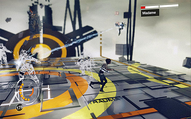 In the second phase you need to be aware of a few additional impediments - Boss battle: Madame - Episode 4 - Remember Me - Game Guide and Walkthrough