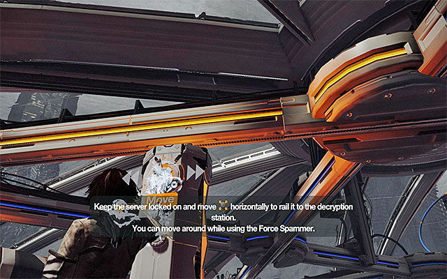 Aim at the server again and start moving it along the ramp above - Free the prisoners' memories - Episode 4 - Remember Me - Game Guide and Walkthrough