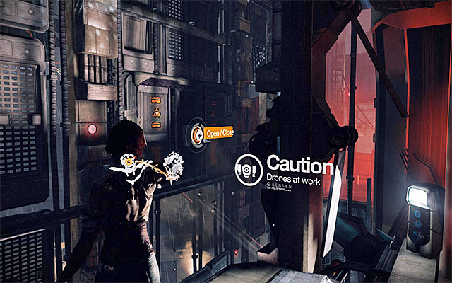 Shimmy to the left now, lean back and leap towards the platform - Escape from Captain Trace's fighter jet - Episode 5 - Remember Me - Game Guide and Walkthrough