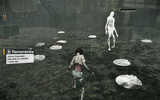 Approach another remembrane carefully - Reach the entrance to Bastille - Episode 3 - Remember Me - Game Guide and Walkthrough