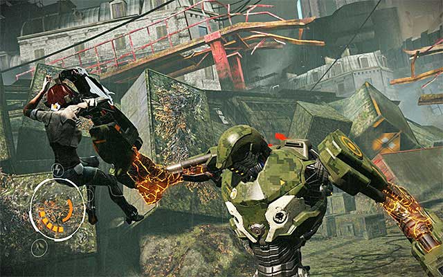 Try to keep the distance from the boss throughout the battle - Boss battle: AV-78 Zorn - Episode 3 - Remember Me - Game Guide and Walkthrough