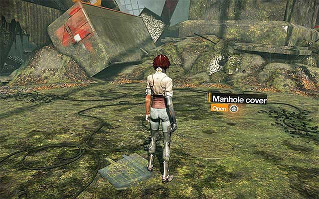 Approach the manhole cover once again - Boss battle: AV-78 Zorn - Episode 3 - Remember Me - Game Guide and Walkthrough