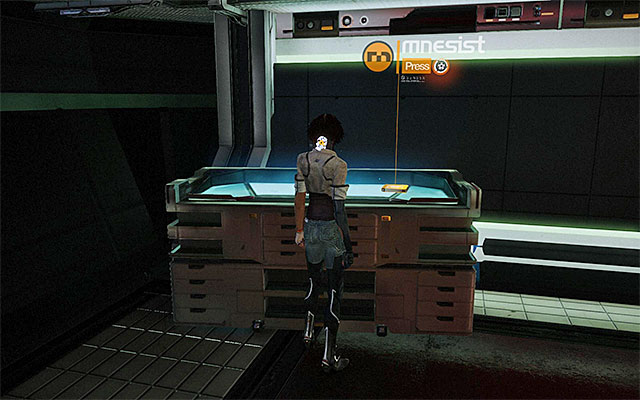 After you have walked into the new area, focus on locating the Mnesist Memory on the table (the above screenshot) - Find Doctor Quaid - Episode 6 - Remember Me - Game Guide and Walkthrough
