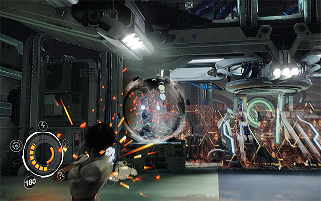 In the first phase of the battle, you will have to fight the regular Prison Enforcers, two Elite Enforcers and two AV-48S Seraphim robots - Eliminate Doctor Quaid's bodyguards - Episode 6 - Remember Me - Game Guide and Walkthrough