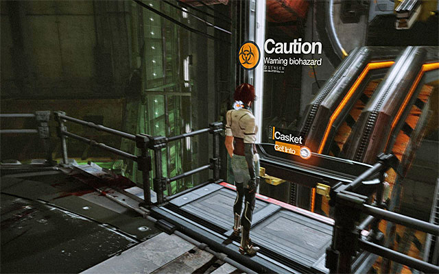 The last thing to do in this episode is to hide inside the casket identical with the one that you saw at the end of the prologue - Boss battle: Johnny Greenteeth - Episode 6 - Remember Me - Game Guide and Walkthrough