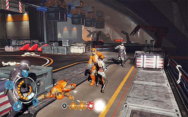 Eliminating the enforcers should not be as difficult although, you should watch out for the elite enforcer, and eliminate him with Sensen Camo or the Logic Bomb, combined with the regeneration moves - The cargo elevator - Episode 7 - Remember Me - Game Guide and Walkthrough