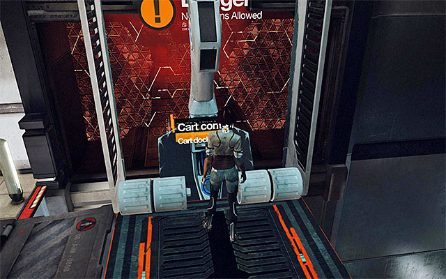 Wait until the cart arrives, mount onto it and use the control panel to set it into motion - Make your way past the room with platforms - Episode 7 - Remember Me - Game Guide and Walkthrough