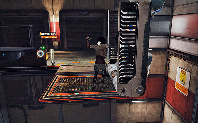 Approach the inactive mechanism and aim at the button that you can see a bit further - Make your way past the room with platforms - Episode 7 - Remember Me - Game Guide and Walkthrough