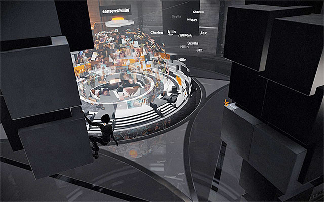 Jump to reach the ledge above and shimmy to the left as far as you can and drop down - Reach the staying place of Charles Cartier -Wells - Episode 8 - Remember Me - Game Guide and Walkthrough