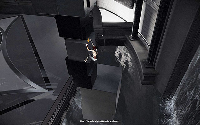 Shimmy to the right and drop down to grab one below - Reach the staying place of Charles Cartier -Wells - Episode 8 - Remember Me - Game Guide and Walkthrough