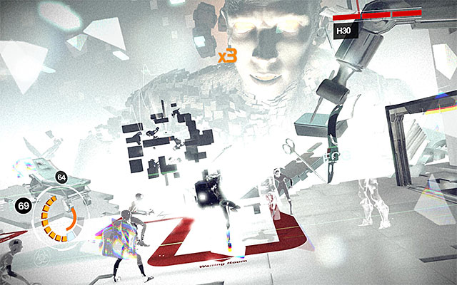 Soon after you break the first cube, another same object will appear - Boss battle: H3O - phase one - Episode 8 - Remember Me - Game Guide and Walkthrough