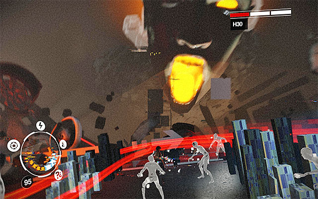 Start by attacking the new mutants to accumulate Focus again - Boss battle: H3O - phase three - Episode 8 - Remember Me - Game Guide and Walkthrough