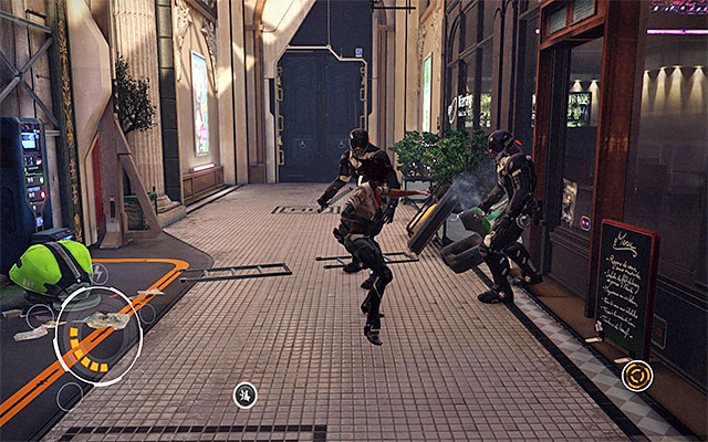 Approach the Enforcers and attack them - Follow in the path of the virtual projection - Episode 2 - Remember Me - Game Guide and Walkthrough