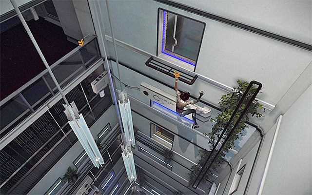 Shimmy to the right to reach the place, where Nilin will be able to jump up to the two vertical pipes - Follow in the path of the virtual projection - Episode 2 - Remember Me - Game Guide and Walkthrough