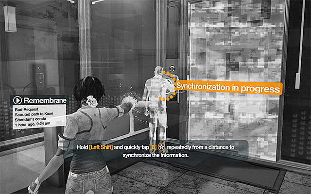 Grab onto the ledge of the balcony above and turn let to find another interactive screen - Follow in the path of the virtual projection - Episode 2 - Remember Me - Game Guide and Walkthrough