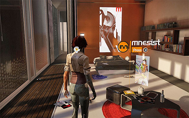 Turn now to the exploration of the rooms to the right of the entrance - Follow in the path of the virtual projection - Episode 2 - Remember Me - Game Guide and Walkthrough