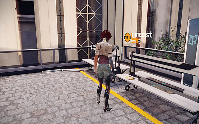 Go towards the wall with the interactive ledge and jump over it - Steal Kaori Sheridan's memories - Episode 2 - Remember Me - Game Guide and Walkthrough