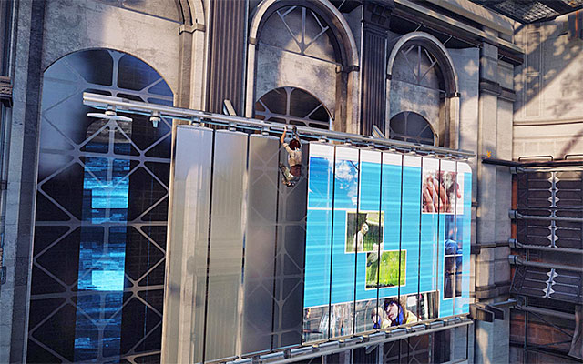 There is another challenge for you including an active billboard - Reach the building's rooftop - Episode 2 - Remember Me - Game Guide and Walkthrough