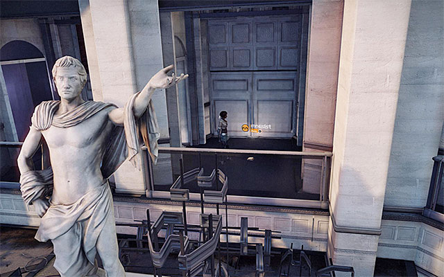 Keep shimmying to the right until you reach a location in which Nilin can jump towards the vertical pipe - Reach the building's rooftop - Episode 2 - Remember Me - Game Guide and Walkthrough