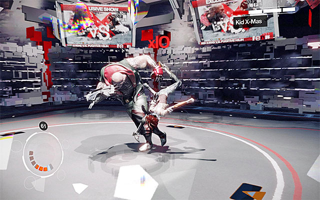 Another important impediment is that Kid X-Mas stops charging - Boss Battle: Kid X-Mas - Episode 2 - Remember Me - Game Guide and Walkthrough