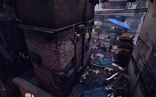 I recommend that you now focus on reaching two well-hidden collectibles - Get through the first part of the Slums - Episode 3 - Remember Me - Game Guide and Walkthrough