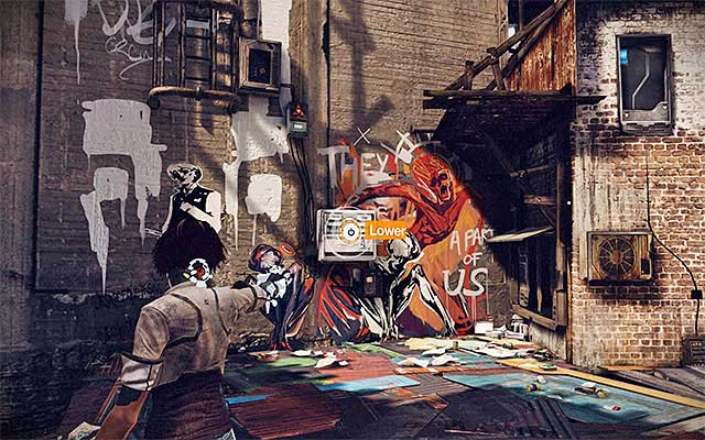 Find an interactive switch here and use the Spammer on it - Get through the second part of the slums - Episode 3 - Remember Me - Game Guide and Walkthrough