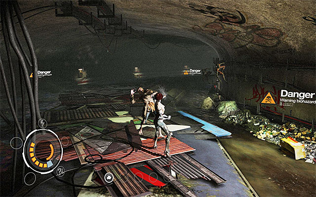 After you reach a large hole, make a leap towards the ledge in front of you - Find Johnny Greenteeth - Episode 3 - Remember Me - Game Guide and Walkthrough