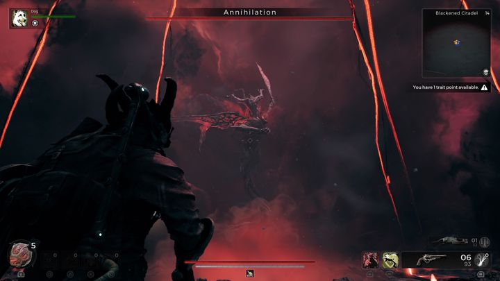 In this battle, focus on hearing rather than vision - Remnant 2: How to beat Annihilation? - Root Earth - Remnant 2 Guide