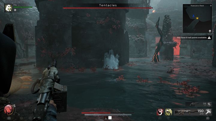 When the boss starts creating tentacles, it is best to keep away from them and destroy them from a distance as soon as possible - Remnant 2: How to beat Kaeulas Shadow? - Yaesha - Remnant 2 Guide