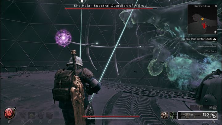 Light armor isn't a good choice, as defense matters more than dodging in this battle - Remnant 2: How to beat ShaHala Spectral Guardian of NErud? - Nerud - Remnant 2 Guide