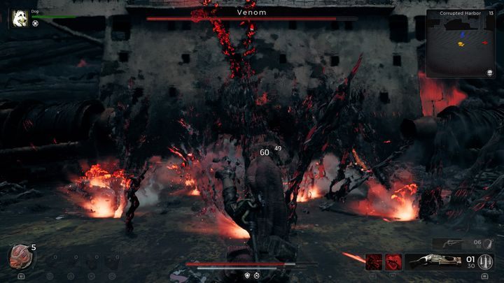 When the boss strikes the ground with his sword, expect a powerful shockwave and emergence of a few spikes - Remnant 2: How to beat Venom? - Root Earth - Remnant 2 Guide