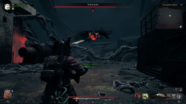 As the battle progresses, Venom will use his flying ability - Remnant 2: How to beat Venom? - Root Earth - Remnant 2 Guide