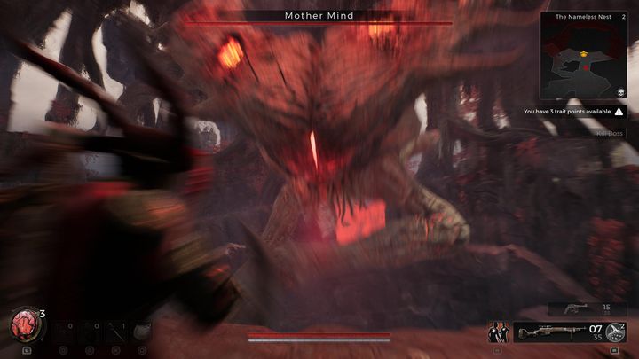 The main way to beat Mother Mind is to aim for her giant eye - Remnant 2: How to beat Mother Mind? - Yaesha - Remnant 2 Guide