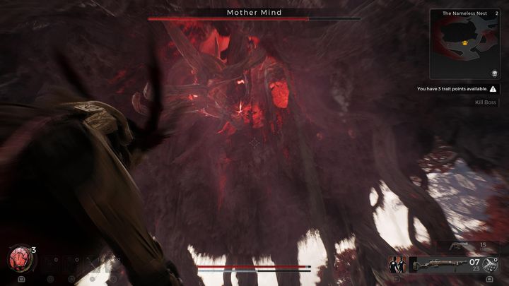 When she starts roaring loudly, it means she's getting ready to destroy part of the arena - Remnant 2: How to beat Mother Mind? - Yaesha - Remnant 2 Guide