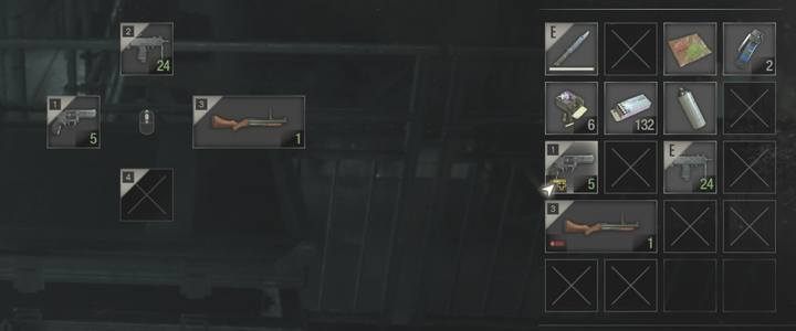 Example of travel equipment. - Inventory management in Resident Evil 2 - Survival guide - Resident Evil 2 Guide
