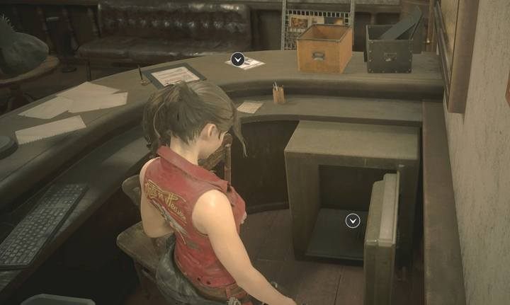 The Waiting Room on the second floor of the station contains a safe hidden behind the desk - Where to find all weapon upgrades in Resident Evil 2 - FAQ - Resident Evil 2 Guide