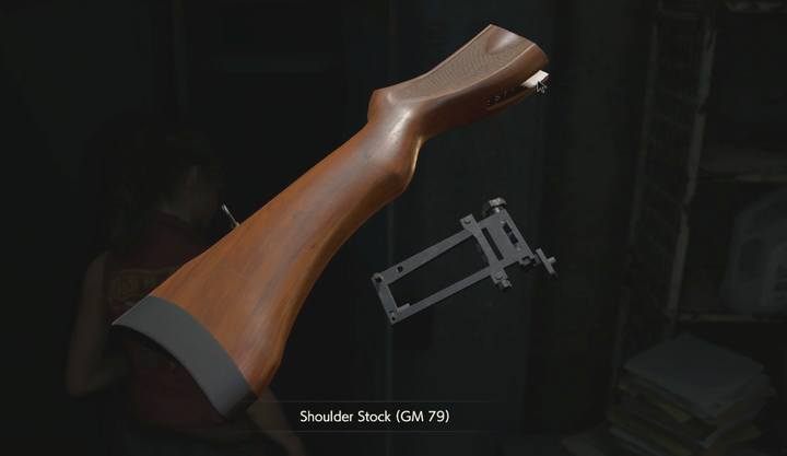 GM 79 Shoulder Stock. - Where to find all weapon upgrades in Resident Evil 2 - FAQ - Resident Evil 2 Guide