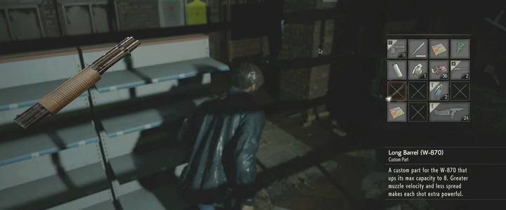 After leaving the police garage as Leon, you and Ada Wong will visit a gun shop first - Where to find all weapon upgrades in Resident Evil 2 - FAQ - Resident Evil 2 Guide