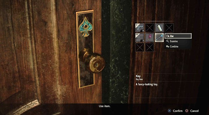 From now on, you can use the key on the door marked with a blue symbol above the lock - an example of this type of door is shown in the screen - they connect the library with the main hall of the police station - Where to find the blue key (spades) at the police station in Resident Evil 2? - FAQ - Resident Evil 2 Guide